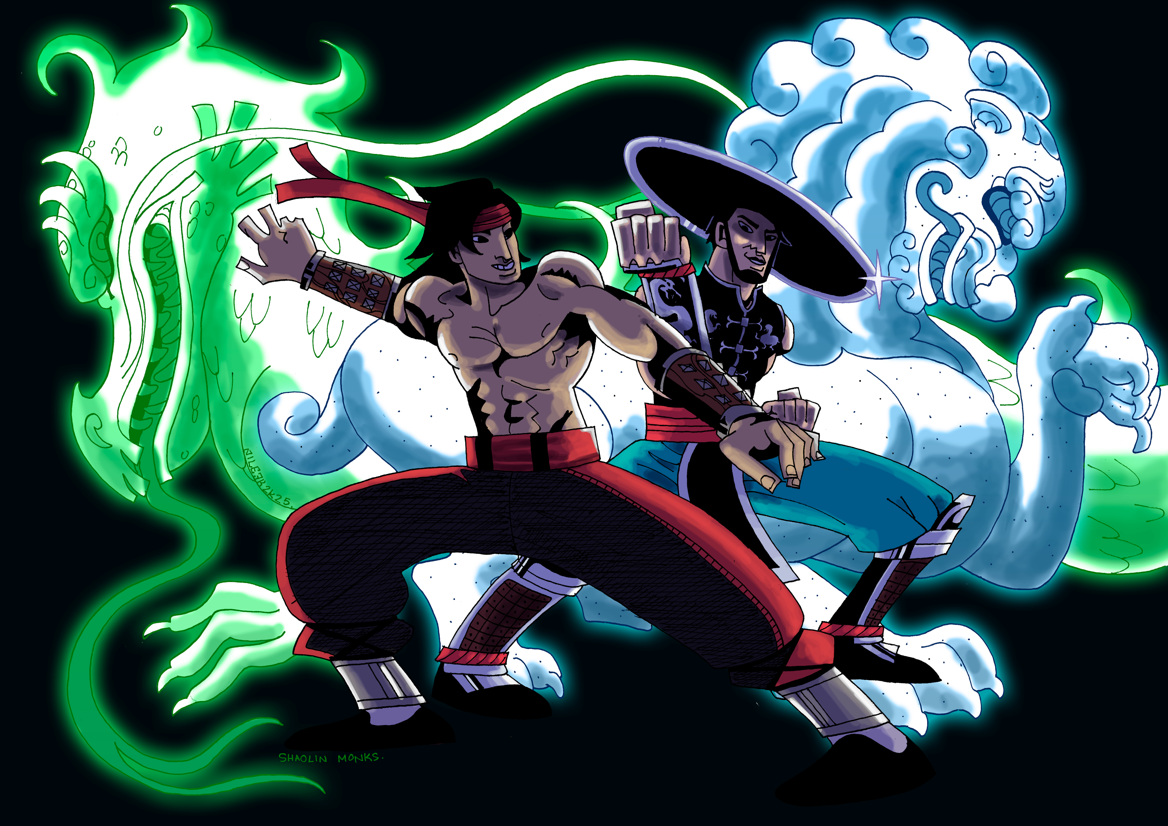 Mortal Kombat: Shaolin Monks A3 Print